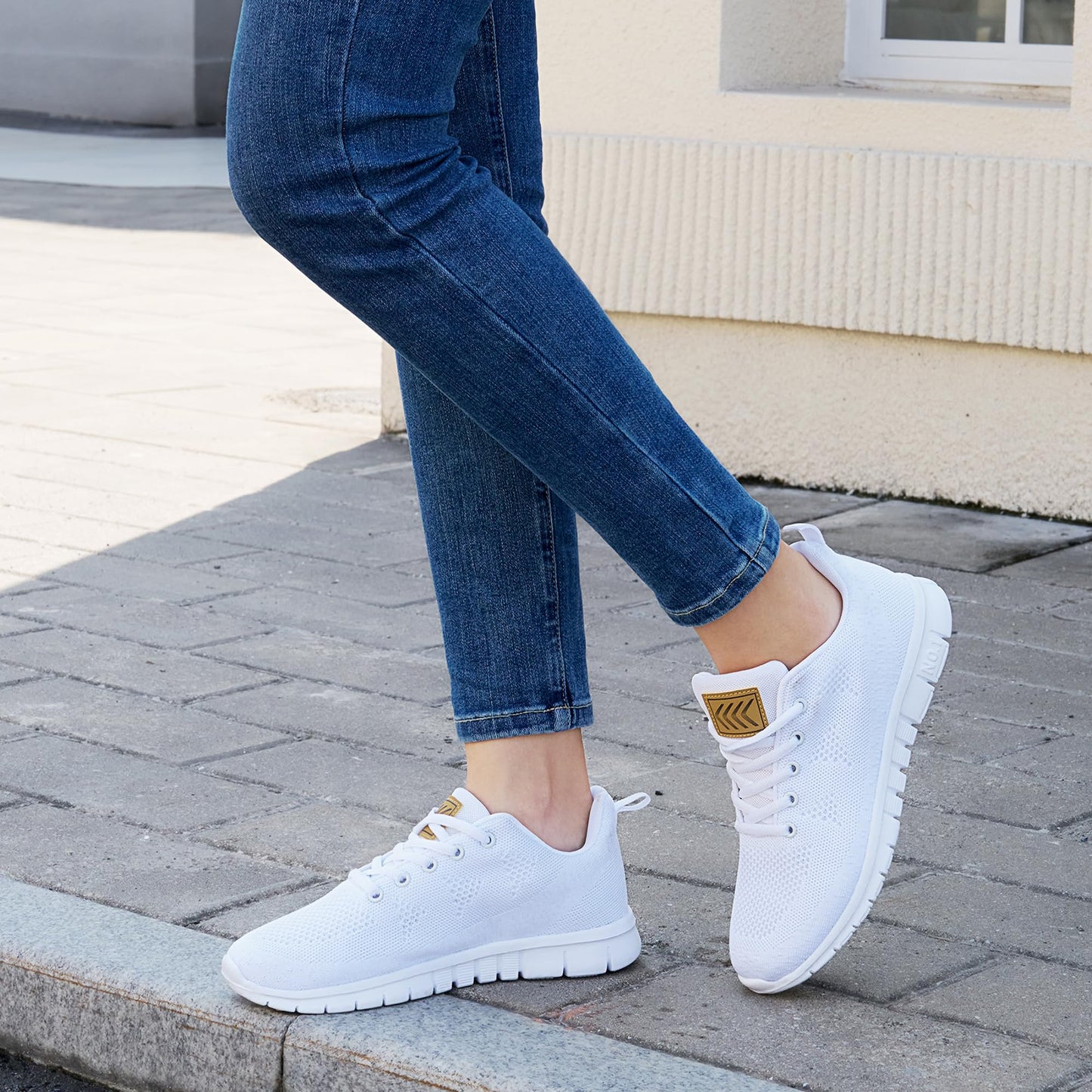 Womens Sneakers Tennis Shoes: Fashion Lightweight Non Slip Footwear for Running Walking Casual