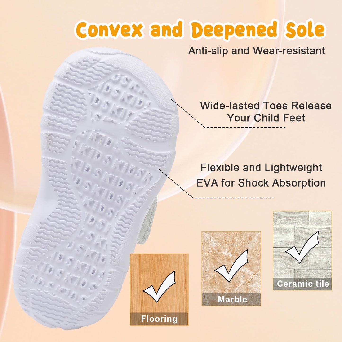 Kids Canvas Shoes Running Shoes for Girls Boys Wide Toe Box Barefoot Toddler Sneakers