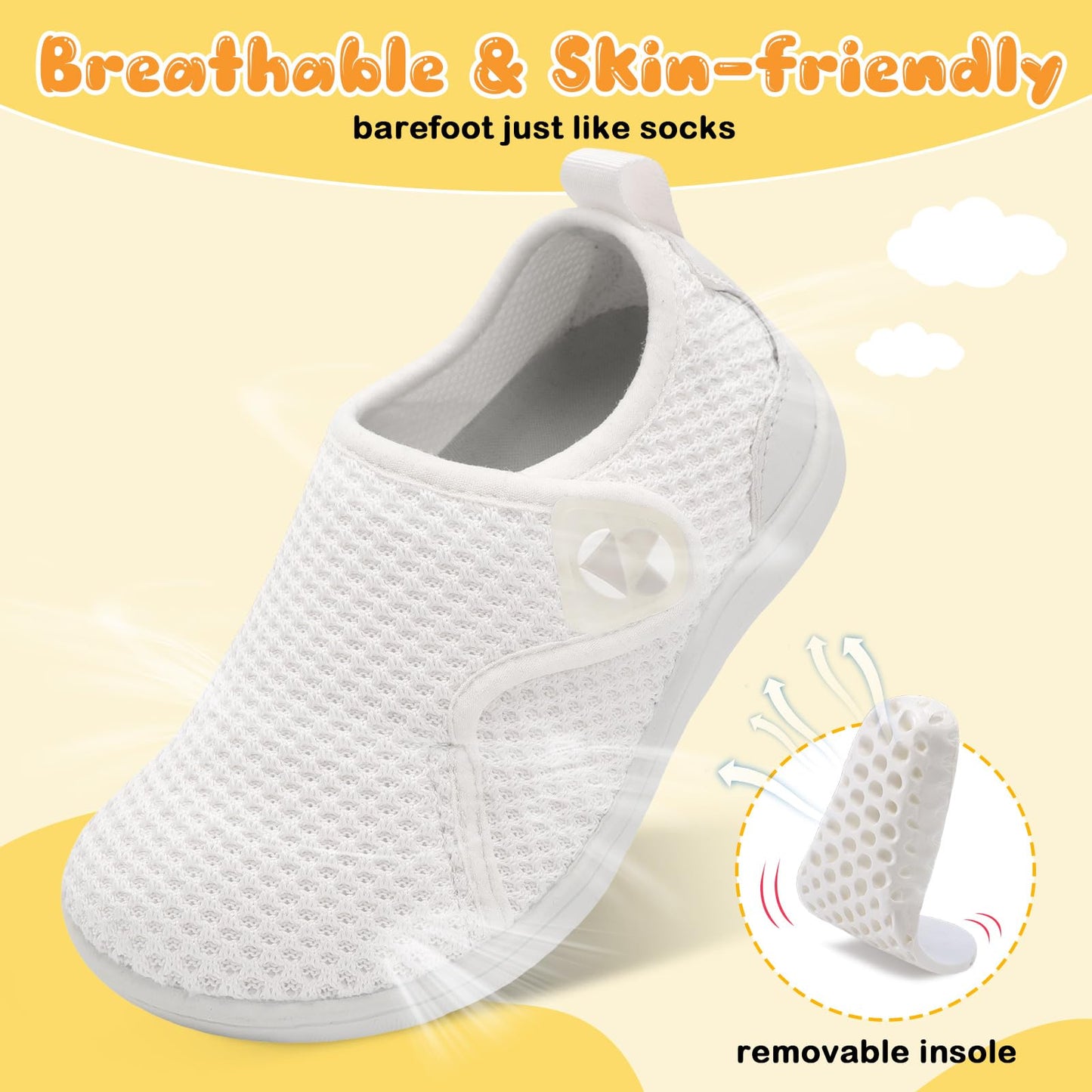 Toddler Shoes Boys Girls Wide Barefoot Shoes