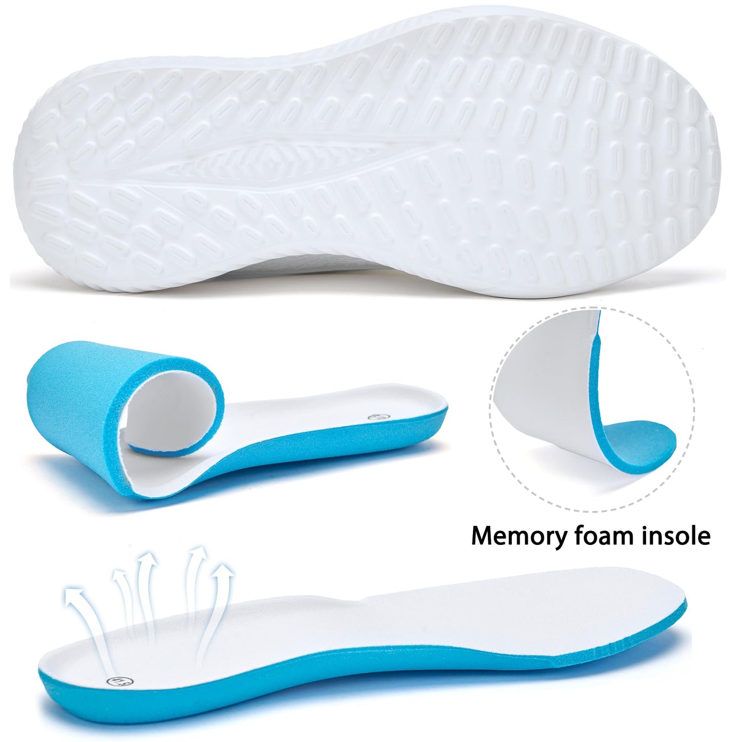 Mens Wide Sneakers Walking Shoes - Wide Slip on Tennis Shoes