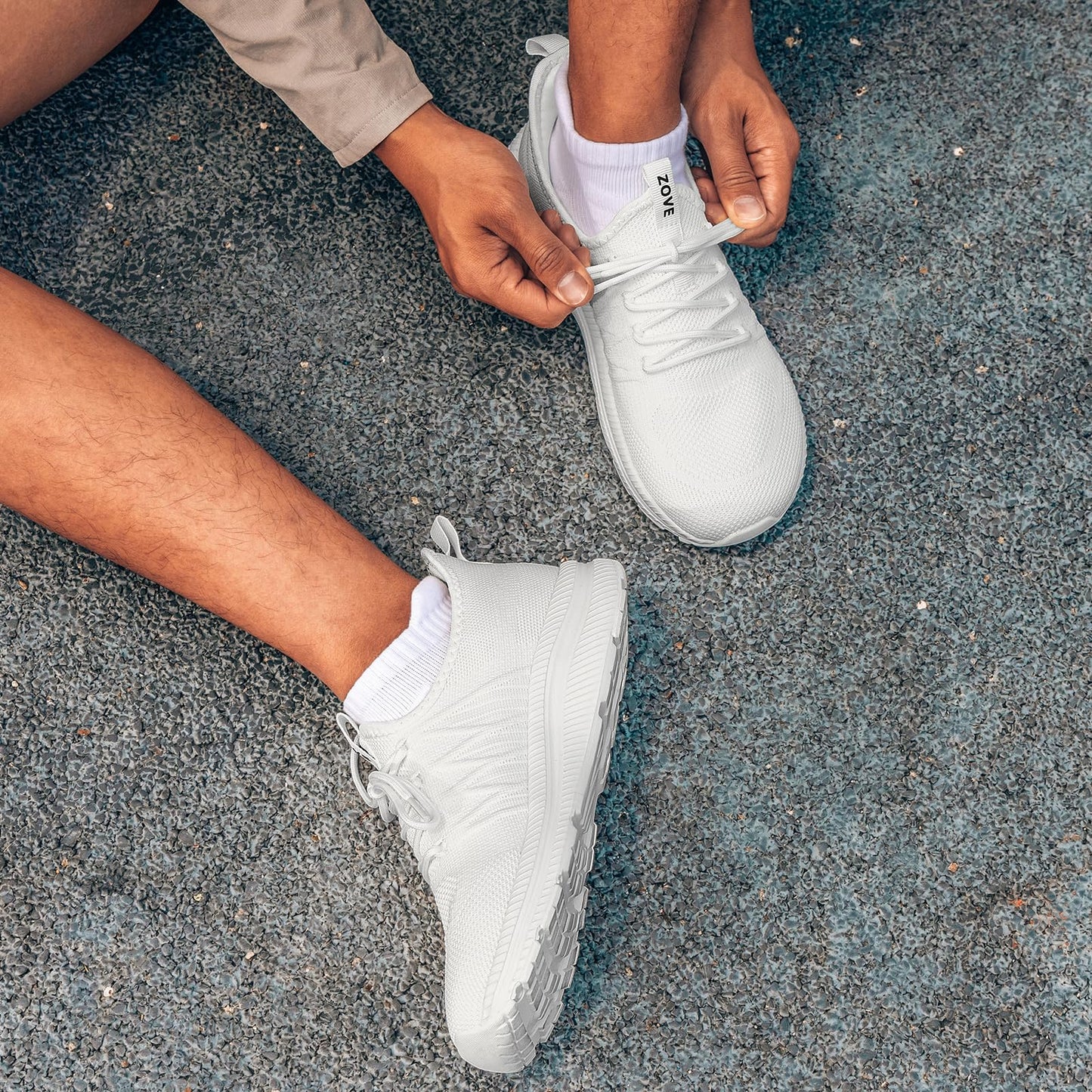 Wide Toe Box Shoes for Men Extra Wide Width Sneakers Non-Slip Ultra Light Wide Tennis Running Shoes
