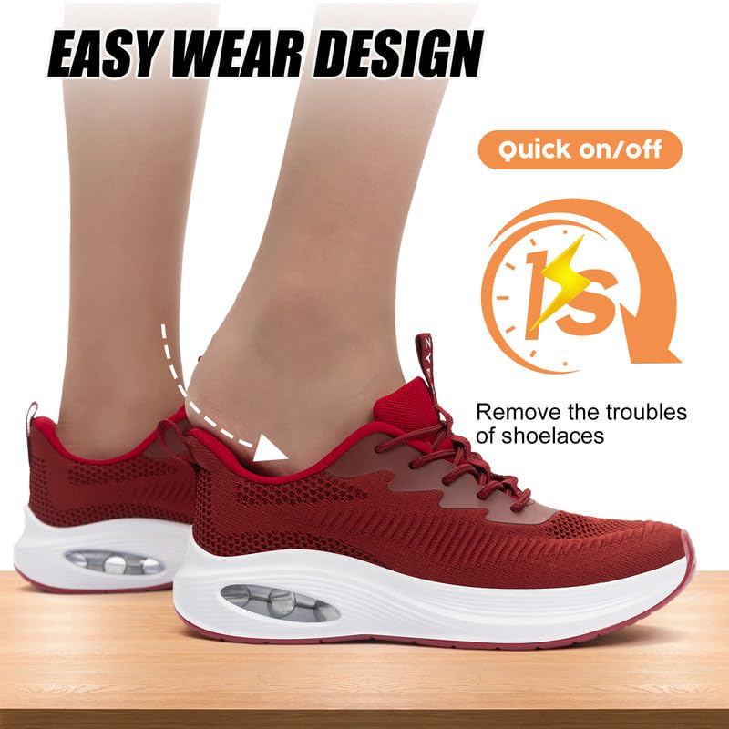 Wide Toe Box Shoes Women Air Cushion Road Running Shoes Extra Wide Width Sneakers