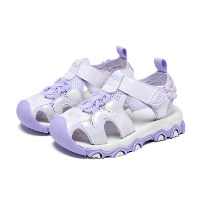 Girls Summer Outdoor Sandals, Non-Slip, Closed Toe, Lightweight