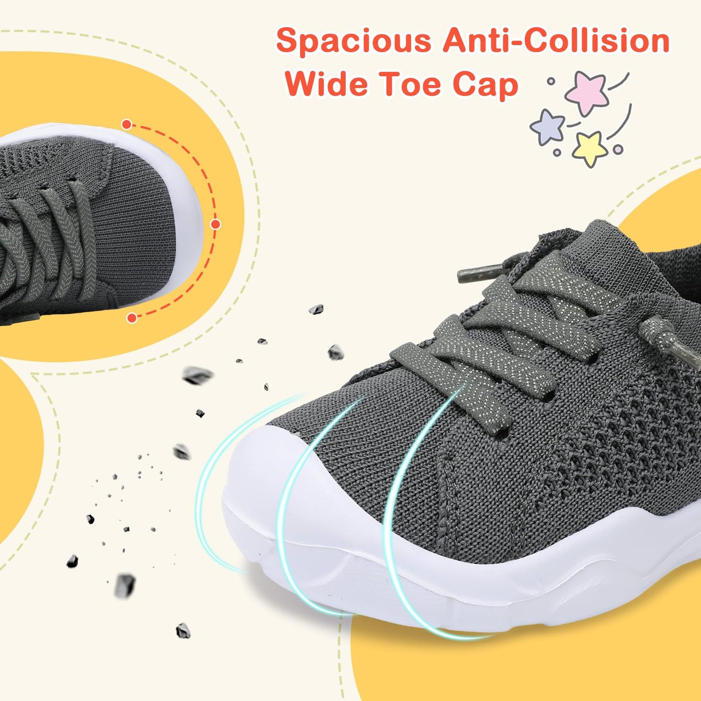 Toddler Shoes Boys Girls Barefoot Shoes Kids Breathable Sneakers