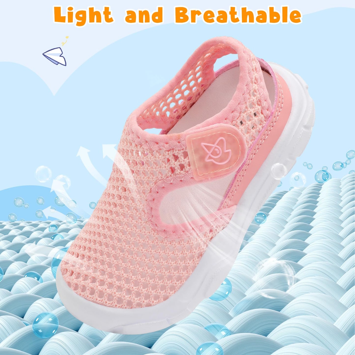 Toddler Sandals Boys Girls Wide Sandals Kids Water Sandal Shoes Lightweight Barefoot Summer Shoes for Beach Swim