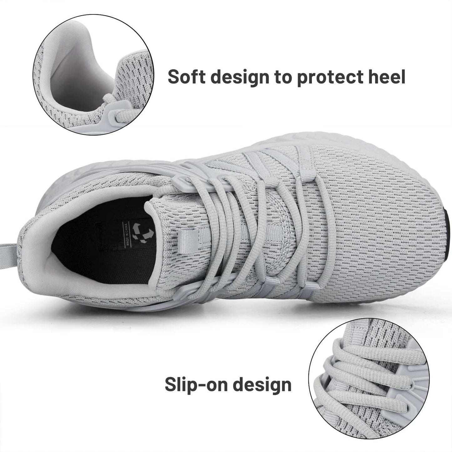 Womens Slip On Sneakers Women Walking Tennis Shoes