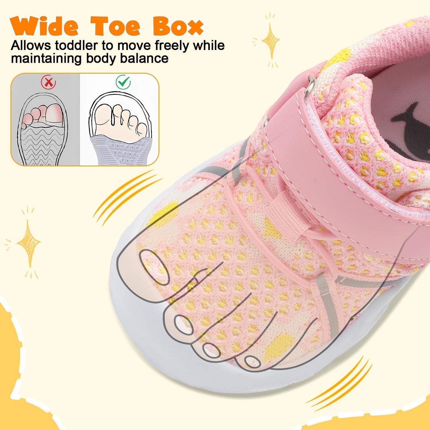 Toddler Sneakers Wide Toddler Shoes Boys Girls Tennis Shoes