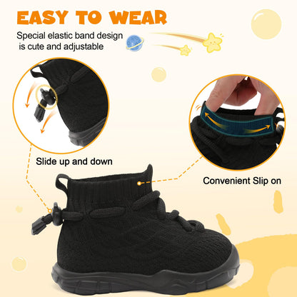 Toddler Shoes High Top Sneakers for Boys Girls Barefoot Wide Walking Tennis Shoes