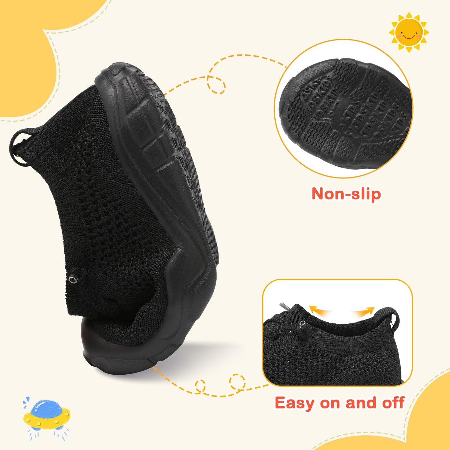 Toddler Shoes Boys Girls Barefoot Shoes Kids Breathable Sneakers