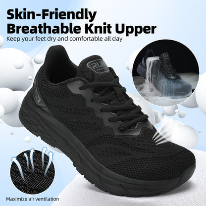 Wide Toe Box Shoes for Men Cushioned Road Running Shoe Non Slip Mens