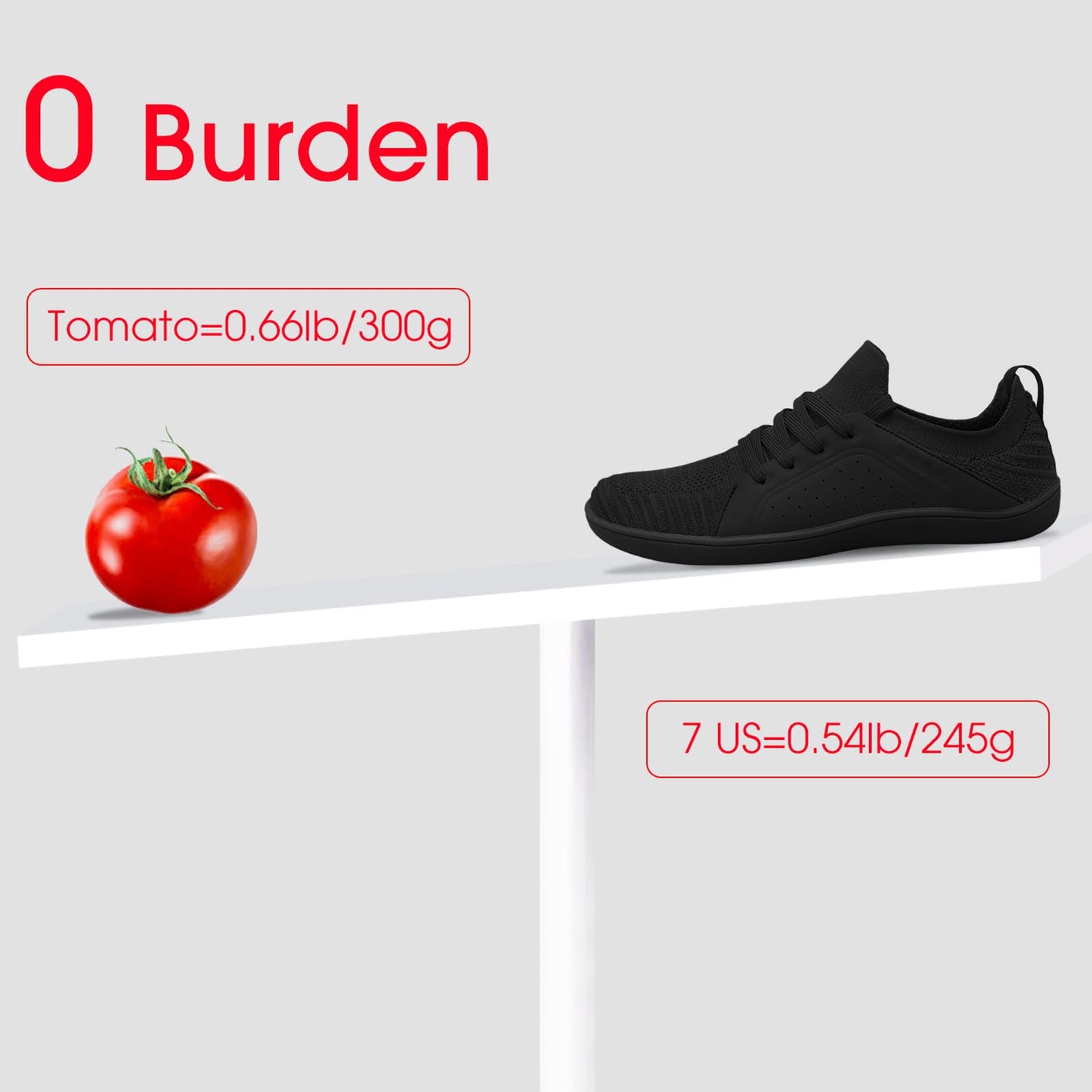 relxfeet Men's Barefoot Shoes Minimalist Cross-Trainer Shoes Wide Toe Walking Shoes