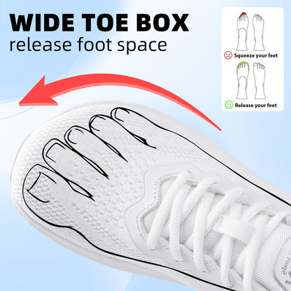 Wide Toe Box Shoes for Men Cushioned Road Running Shoe Non Slip Mens