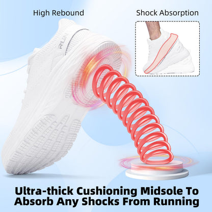 Wide Toe Box Shoes for Men Cushioned Road Running Shoe Non Slip Mens