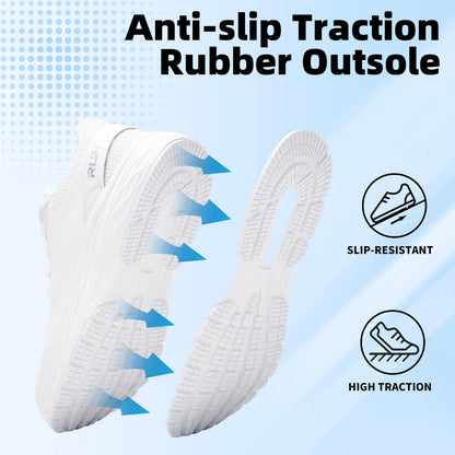 Wide Toe Box Shoes for Men Cushioned Road Running Shoe Non Slip Mens