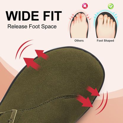 Womens Wide Clogs Adjustable Diabetic Mules Slip on Clog Slippers