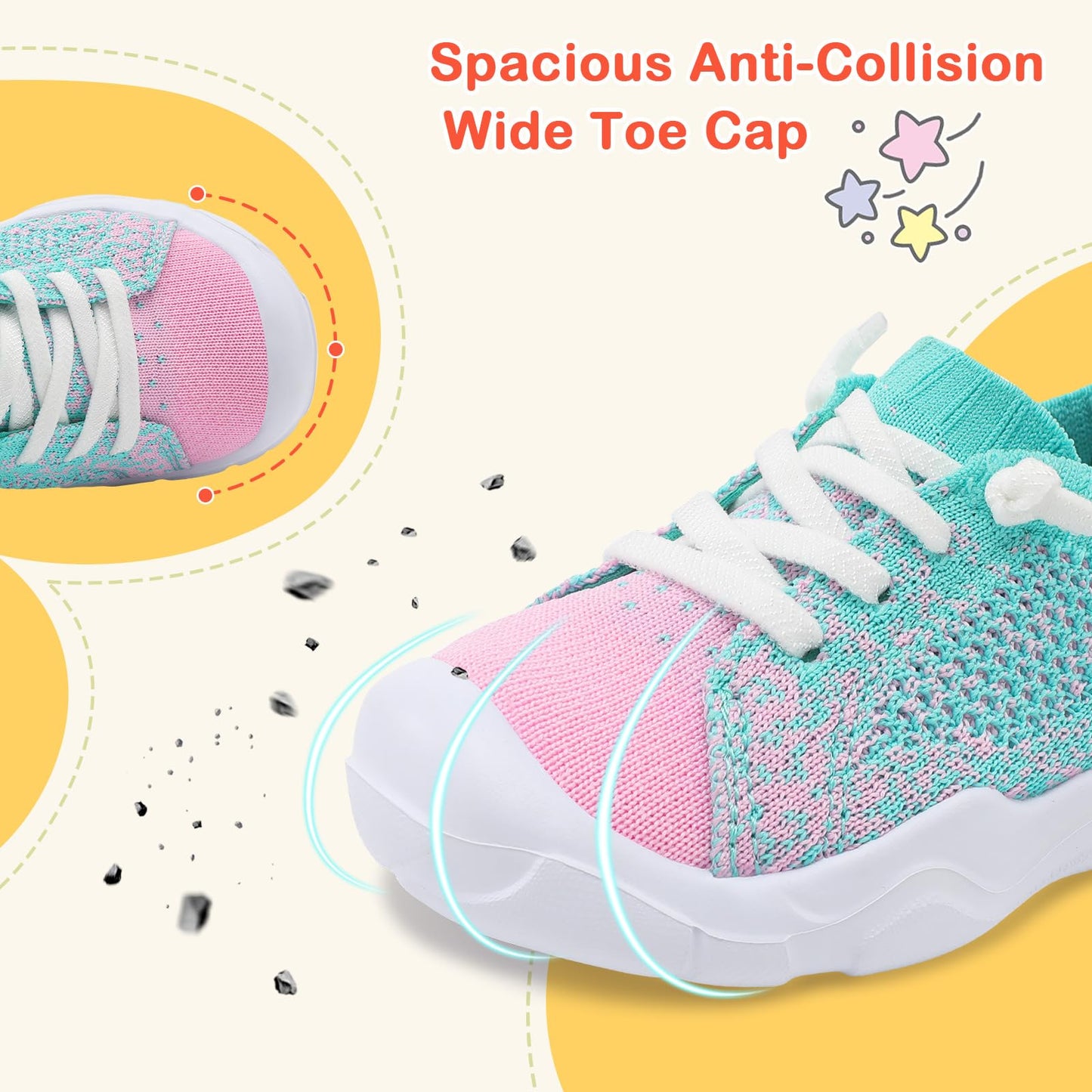 Toddler Shoes Boys Girls Barefoot Shoes Kids Breathable Sneakers