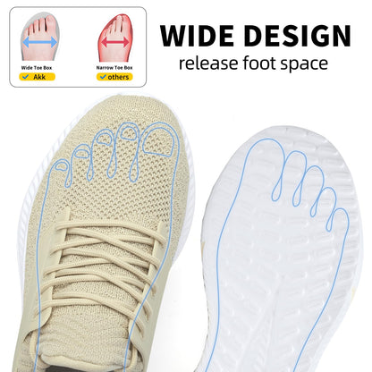 Mens Wide Sneakers Walking Shoes - Wide Slip on Tennis Shoes