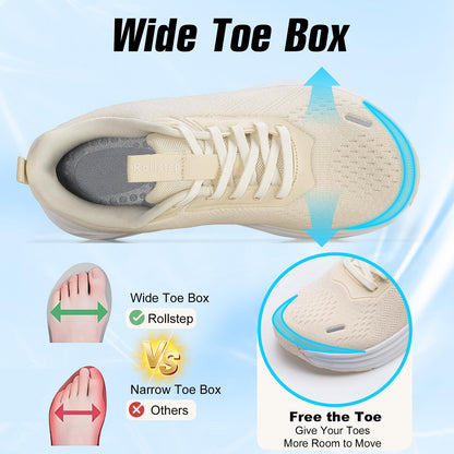 Wide Toe Box Shoes Women Sneakers Extra Wide Width Arch Support