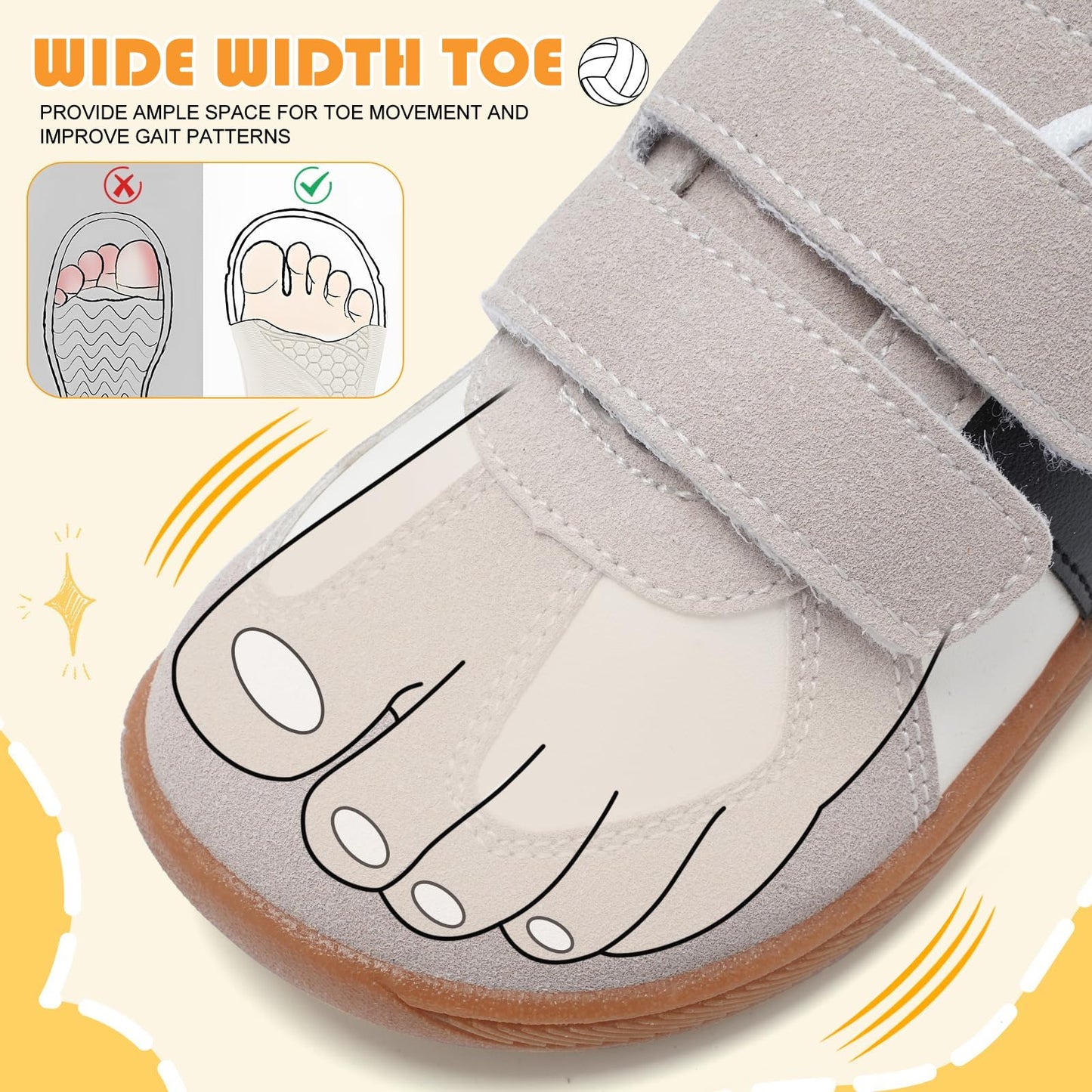Wide Toe Box Shoes Toddler Barefoot Shoes