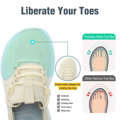 Wide Toe Box Shoes Women Extra Wide Width Sneakers