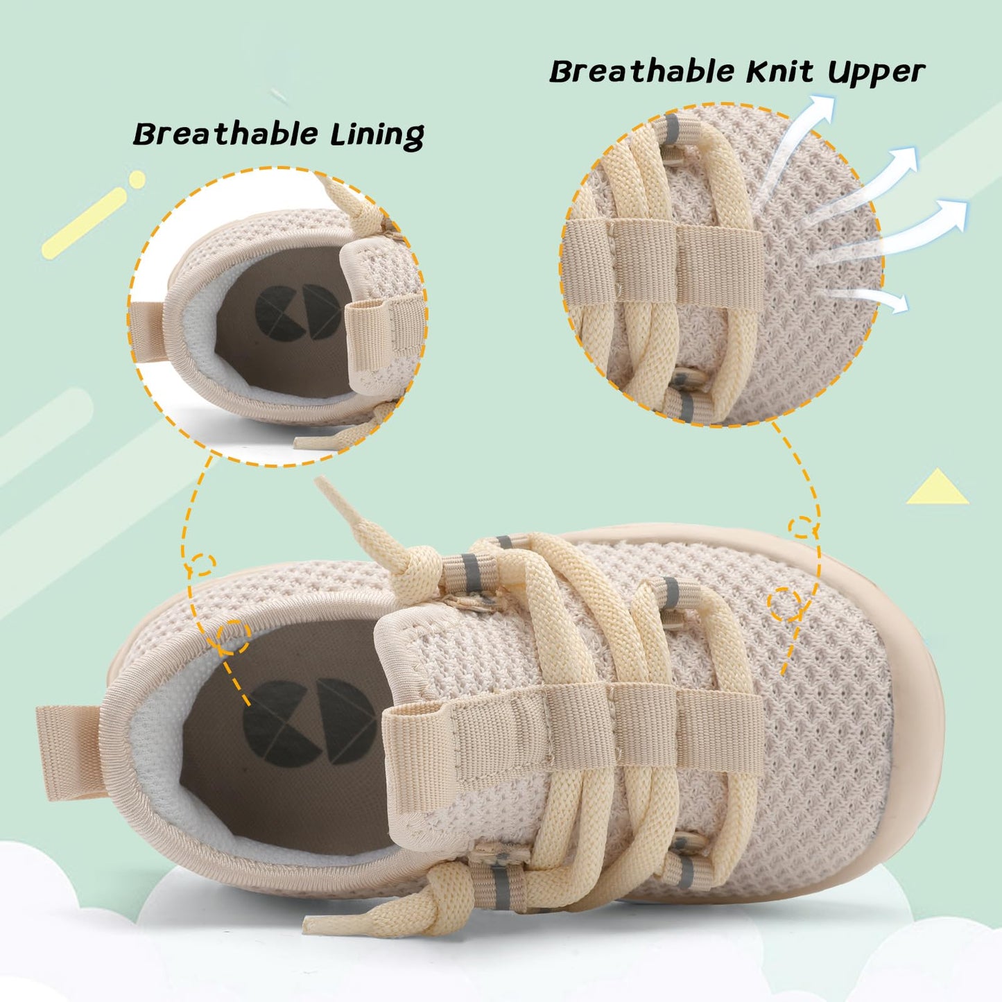 Toddler Shoes Boys Girls Barefoot Shoes Kids Breathable Walking Running Shoe