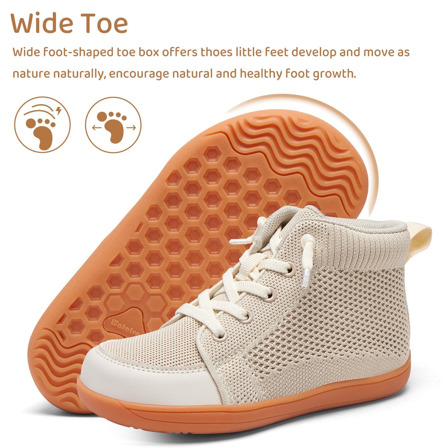 Toddler Little Kids Wide Barefoot Shoes Girls Boys Lightweight Boots