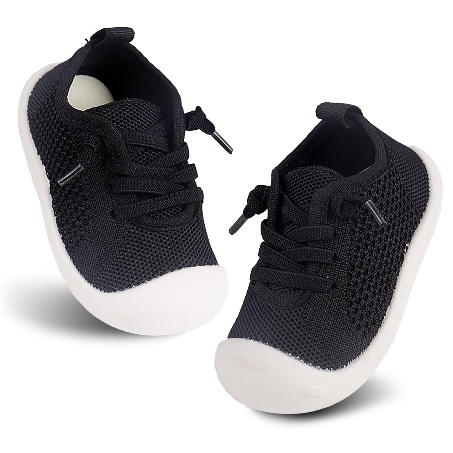 Baby Girl&Boy Toddler First Walking Shoes Barefoot Slip On Wide Toe Box Shoes