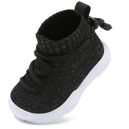 Toddler Shoes High Top Sneakers for Boys Girls Barefoot Wide Walking Tennis Shoes