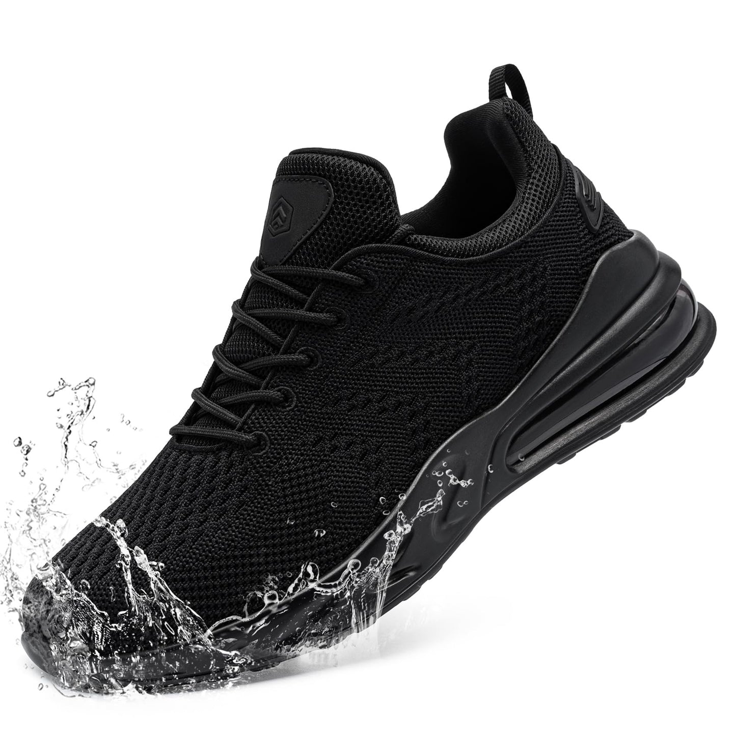 Mens Non Slip Work Shoes Slip On Water Resistant Walking Sneakers