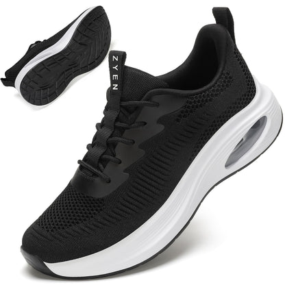 Wide Toe Box Shoes Women Air Cushion Road Running Shoes Extra Wide Width Sneakers