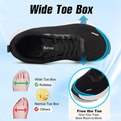 Wide Toe Box Shoes Women Sneakers Extra Wide Width Arch Support