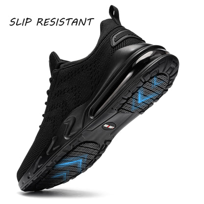 Mens Non Slip Work Shoes Slip On Water Resistant Walking Sneakers