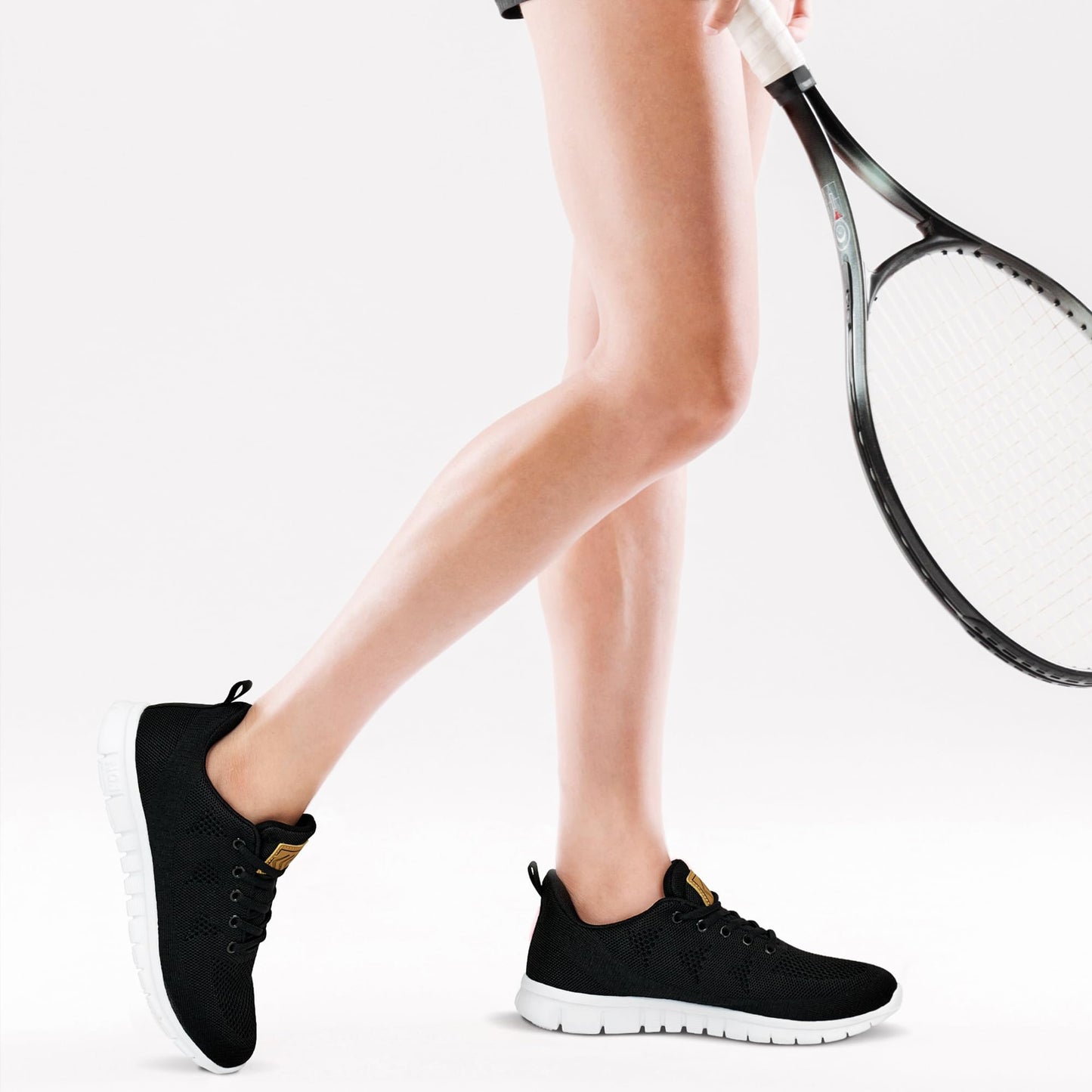 Womens Sneakers Tennis Shoes: Fashion Lightweight Non Slip Footwear for Running Walking Casual