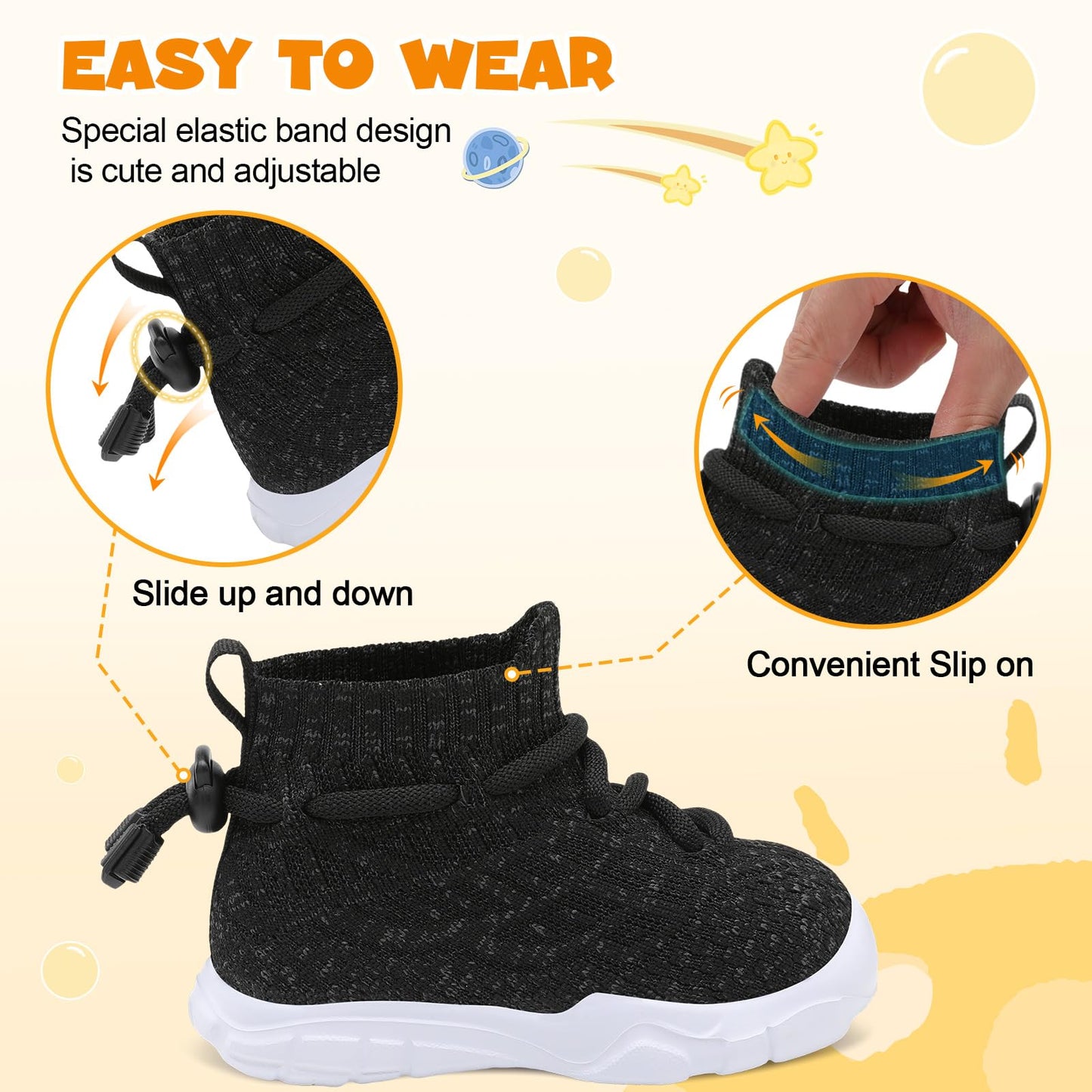 Toddler Shoes High Top Sneakers for Boys Girls Barefoot Wide Walking Tennis Shoes
