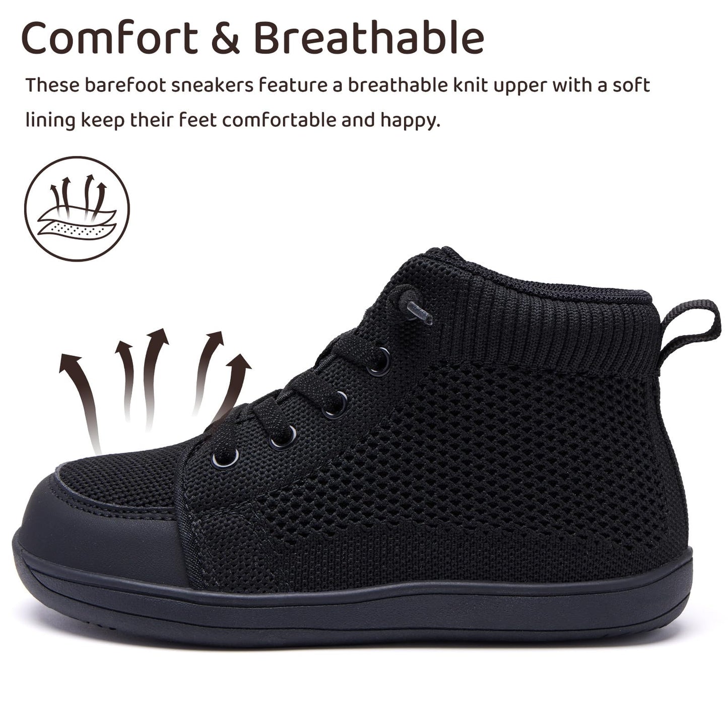 Toddler Little Kids Wide Barefoot Shoes Girls Boys Lightweight Boots
