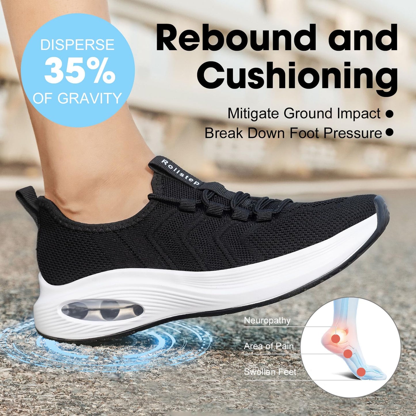 Wide Toe Box Shoes Women Extra Wide Width Sneakers
