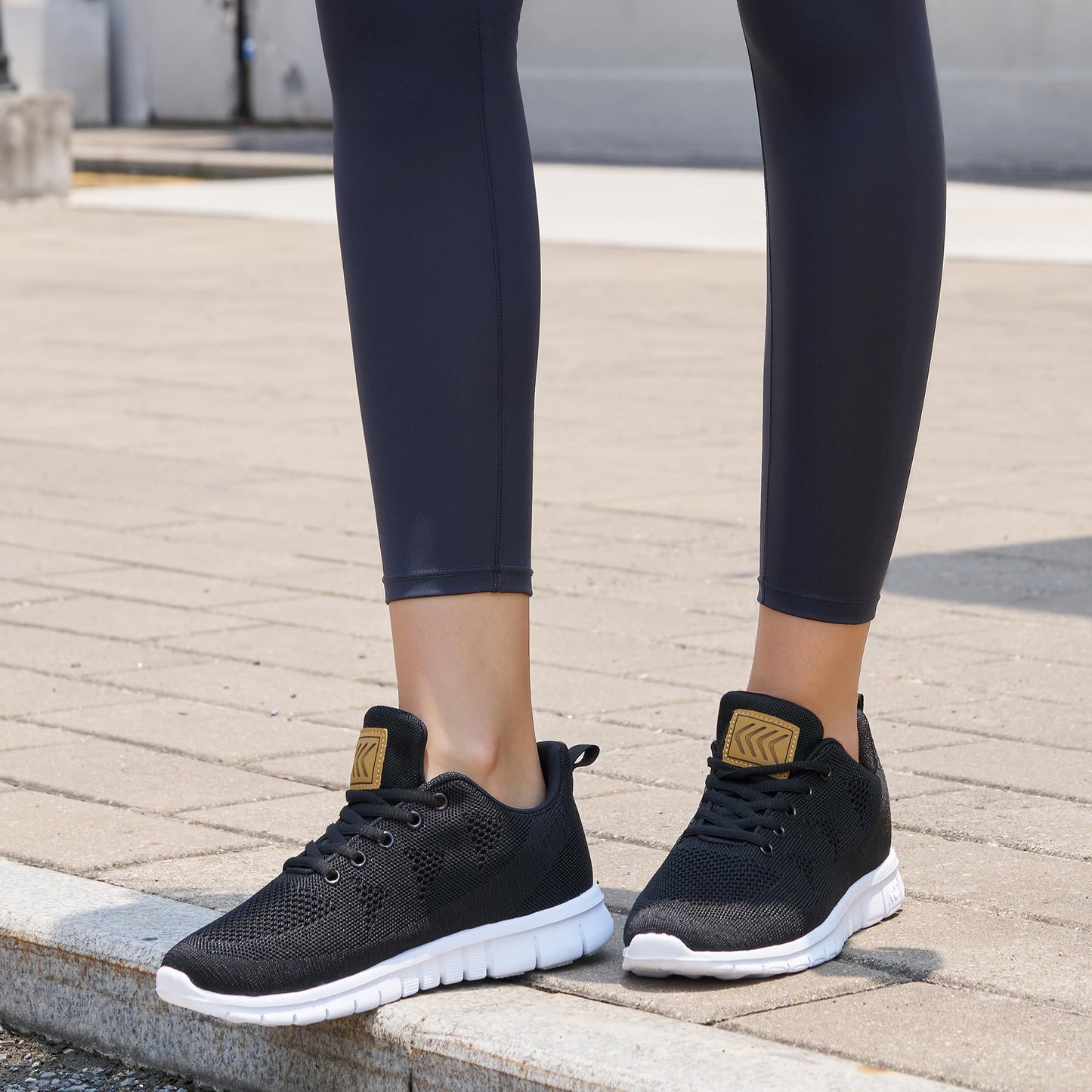 Womens Sneakers Tennis Shoes: Fashion Lightweight Non Slip Footwear for Running Walking Casual