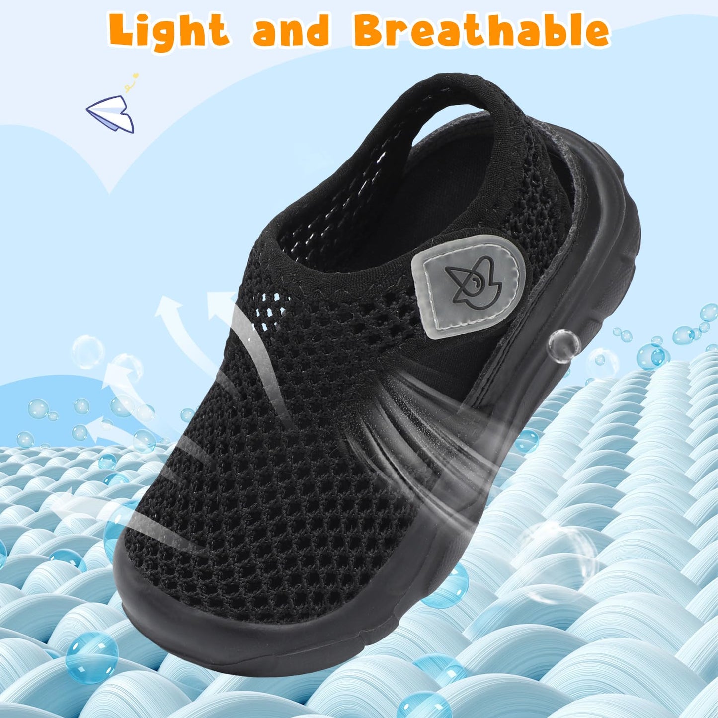 Toddler Sandals Boys Girls Wide Sandals Kids Water Sandal Shoes Lightweight Barefoot Summer Shoes for Beach Swim