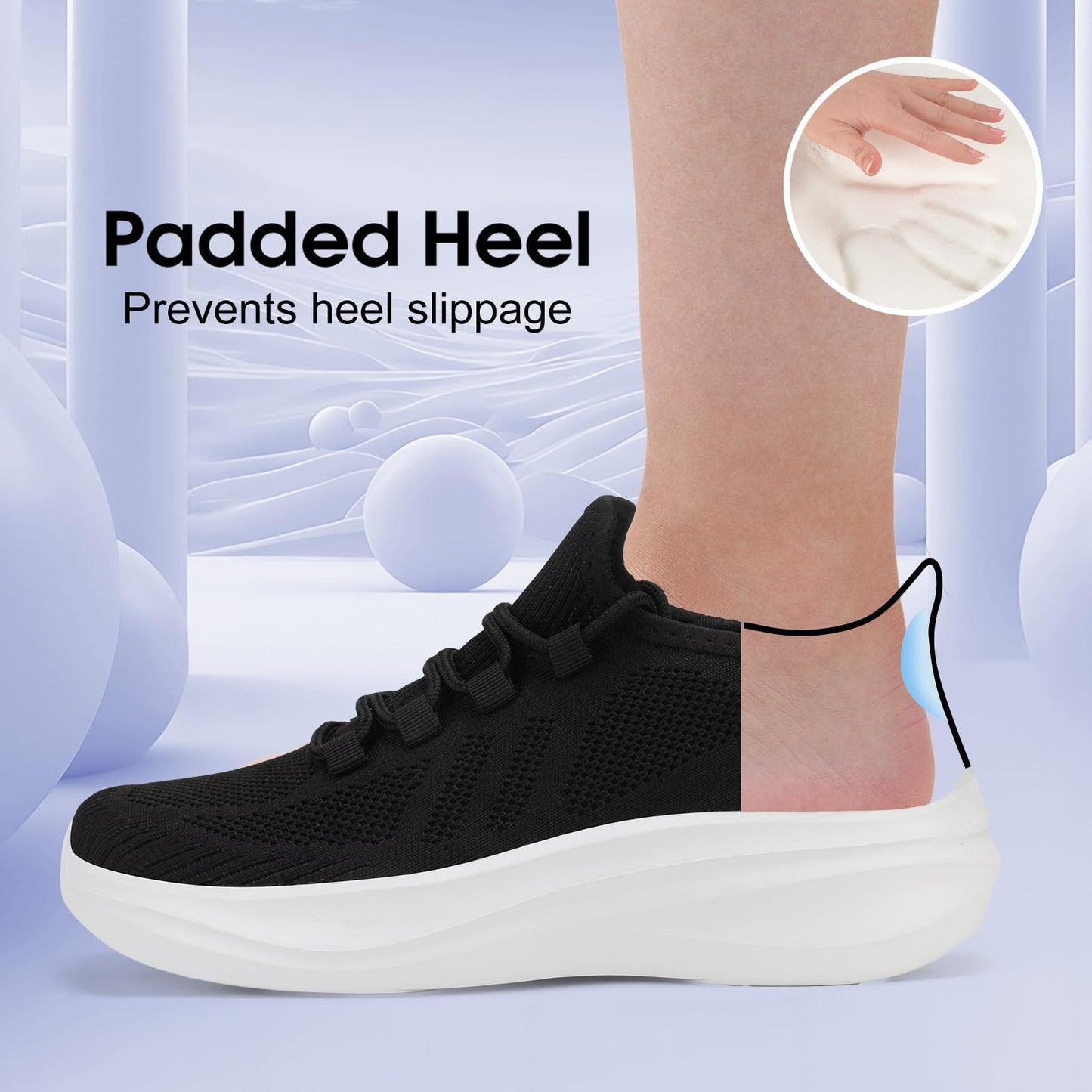 ZOVE Wide Toe Box Shoes Women Extra Wide Width Tennis Sneakers
