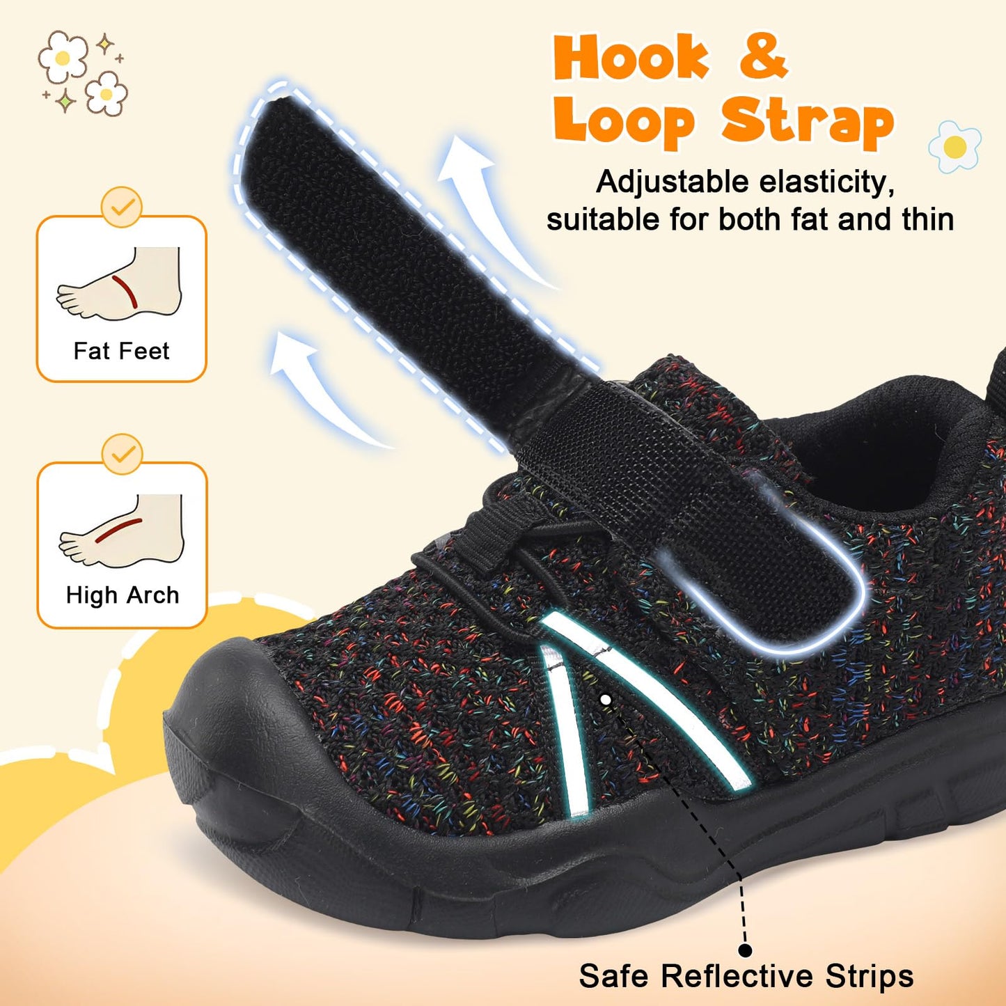 Toddler Sneakers Wide Toddler Shoes Boys Girls Tennis Shoes