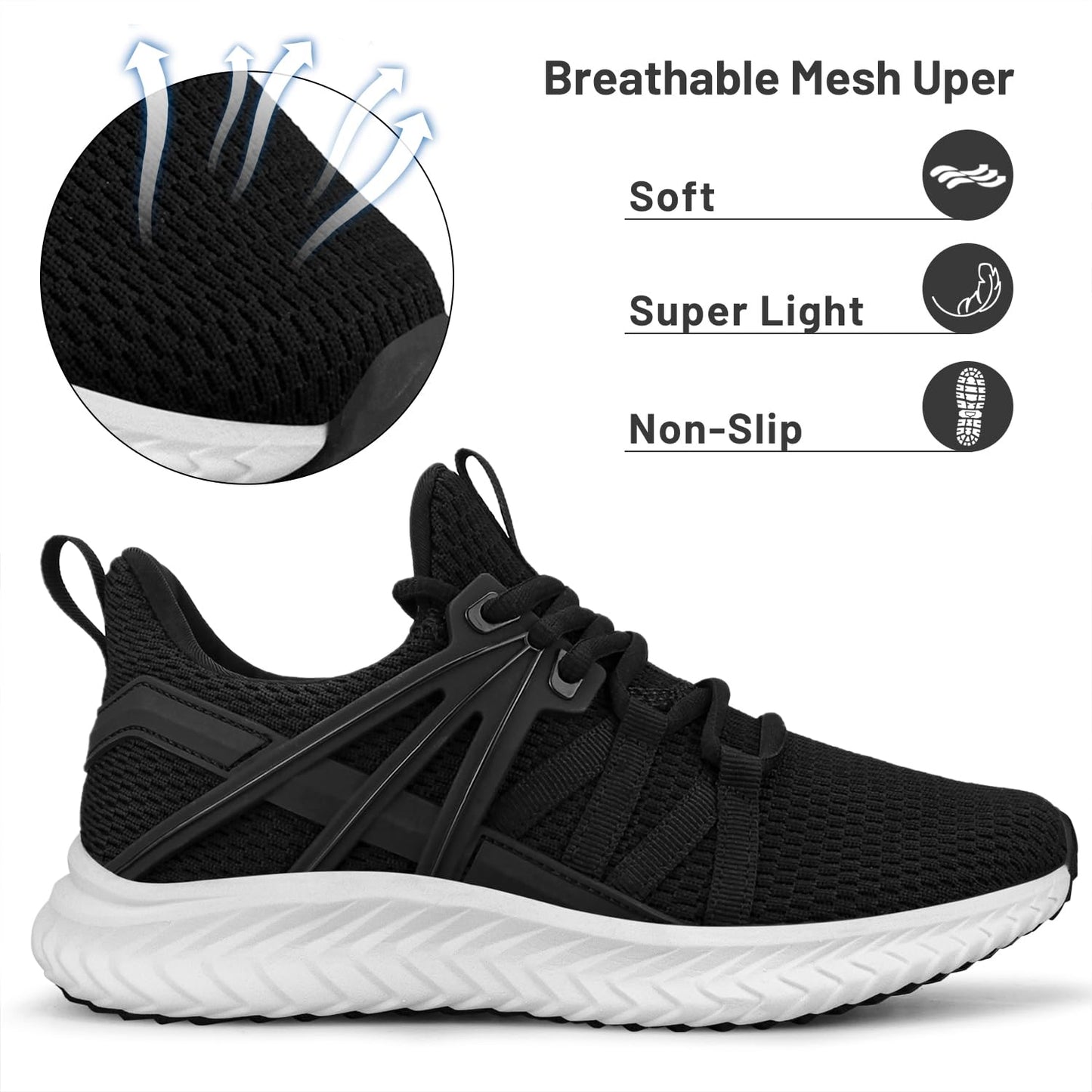 Womens Slip On Sneakers Women Walking Tennis Shoes