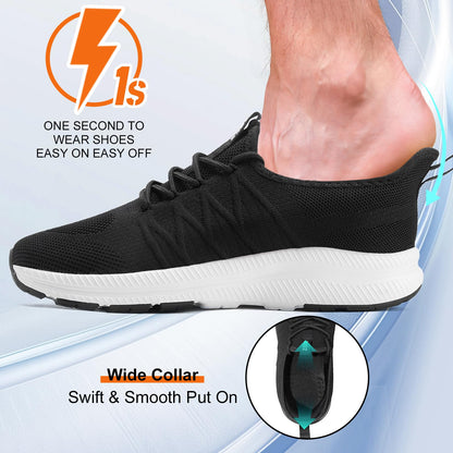 Wide Toe Box Shoes for Men Extra Wide Width Sneakers Non-Slip Ultra Light Wide Tennis Running Shoes