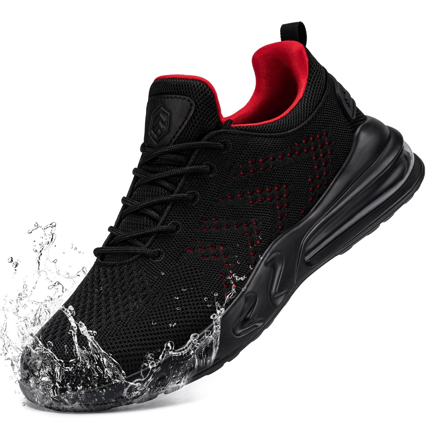 Mens Non Slip Work Shoes Slip On Water Resistant Walking Sneakers