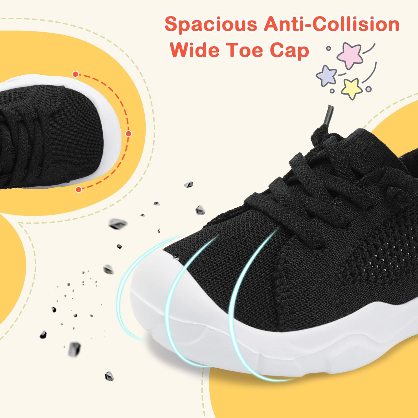 Toddler Shoes Boys Girls Barefoot Shoes Kids Breathable Sneakers