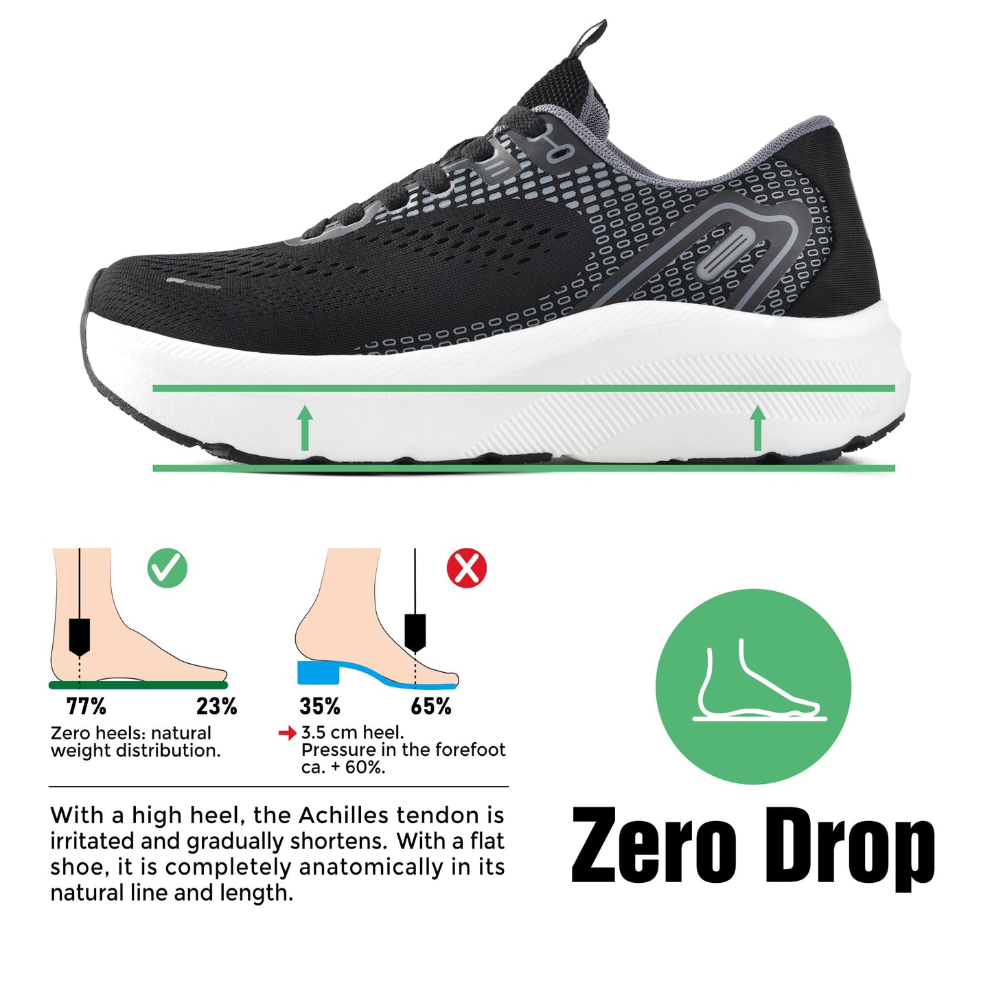 Wide Toe Box Shoes for Men Arch Support Shoes