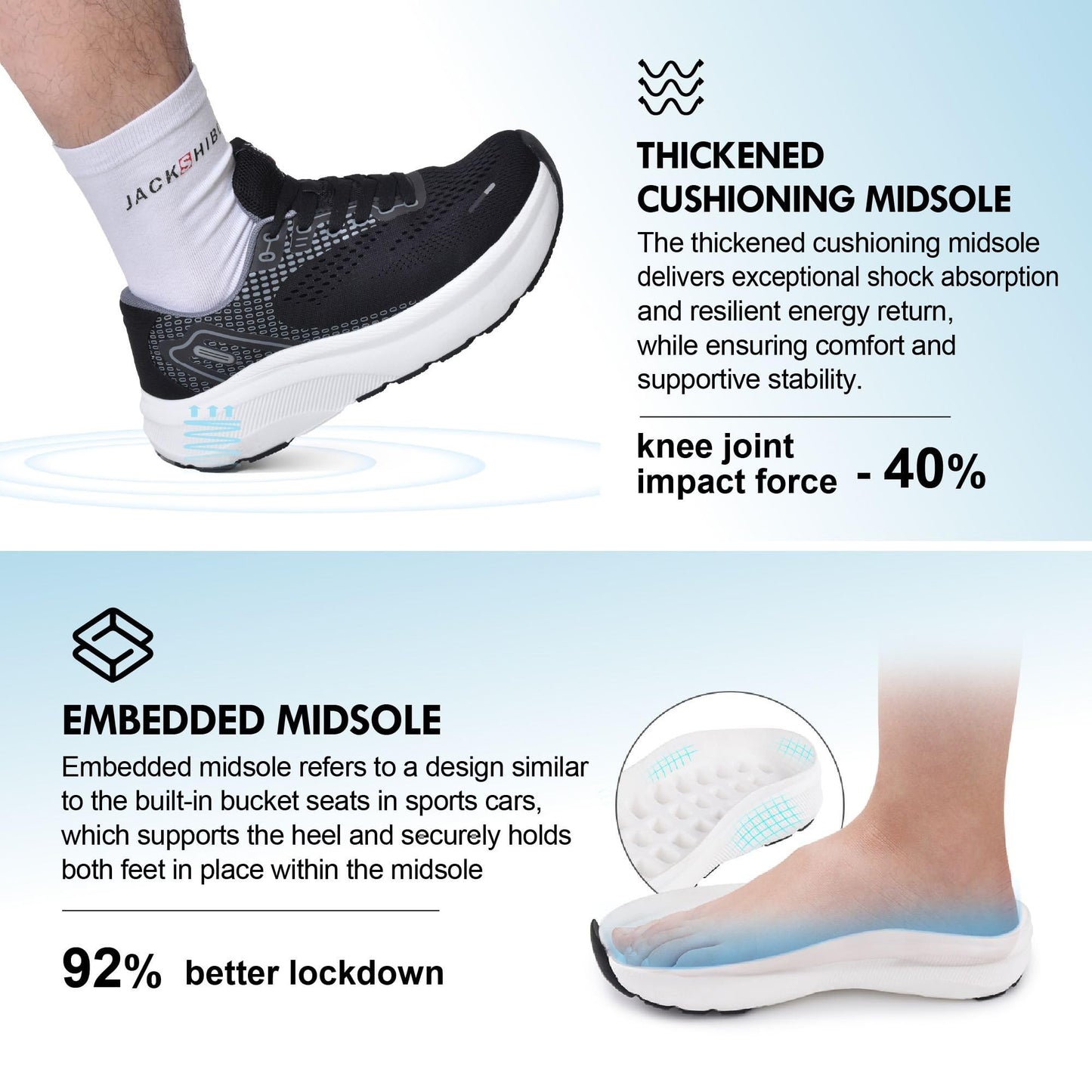 Wide Toe Box Shoes for Men Arch Support Shoes