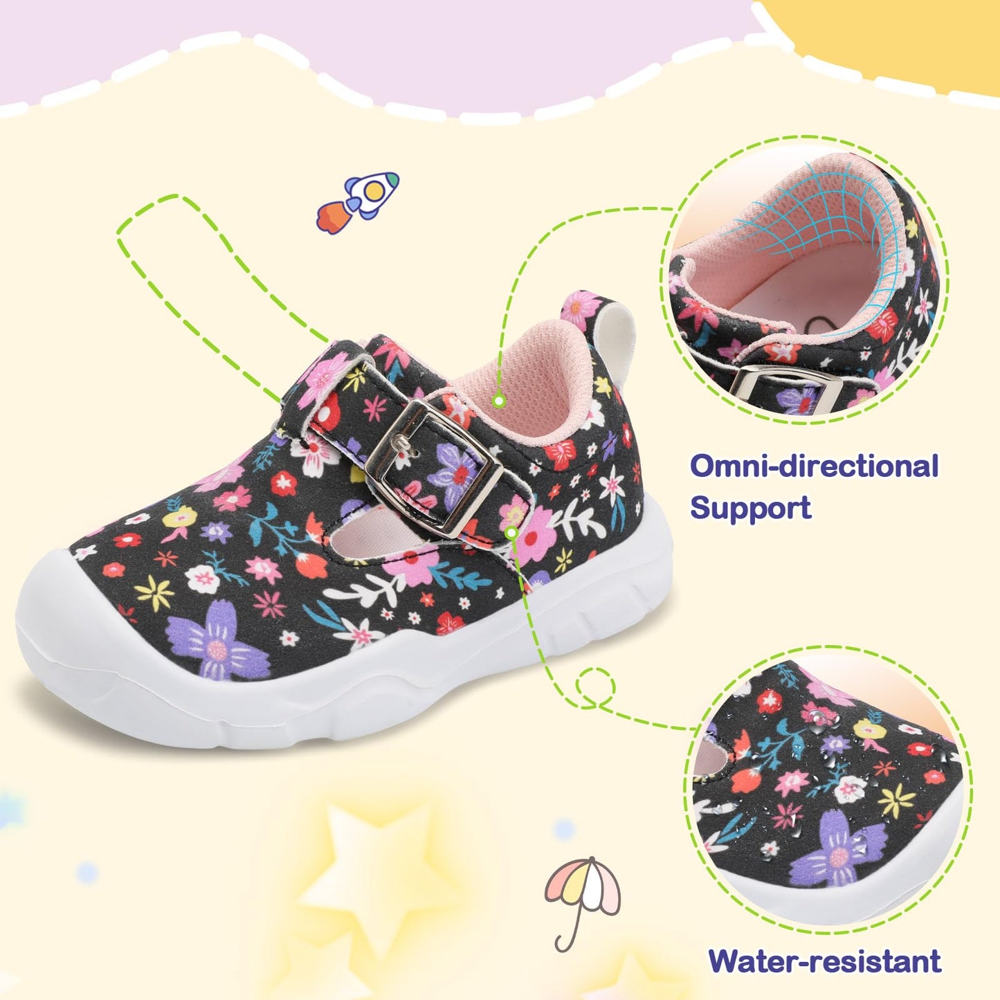 Toddler Shoes Girls Boys Wide Barefoot Shoes
