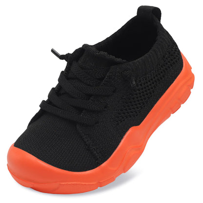 Toddler Shoes Girls Boys Wide Barefoot Shoes Kids Breathable Sneakers Slip on Tennis Shoe Lightweight Sneakers