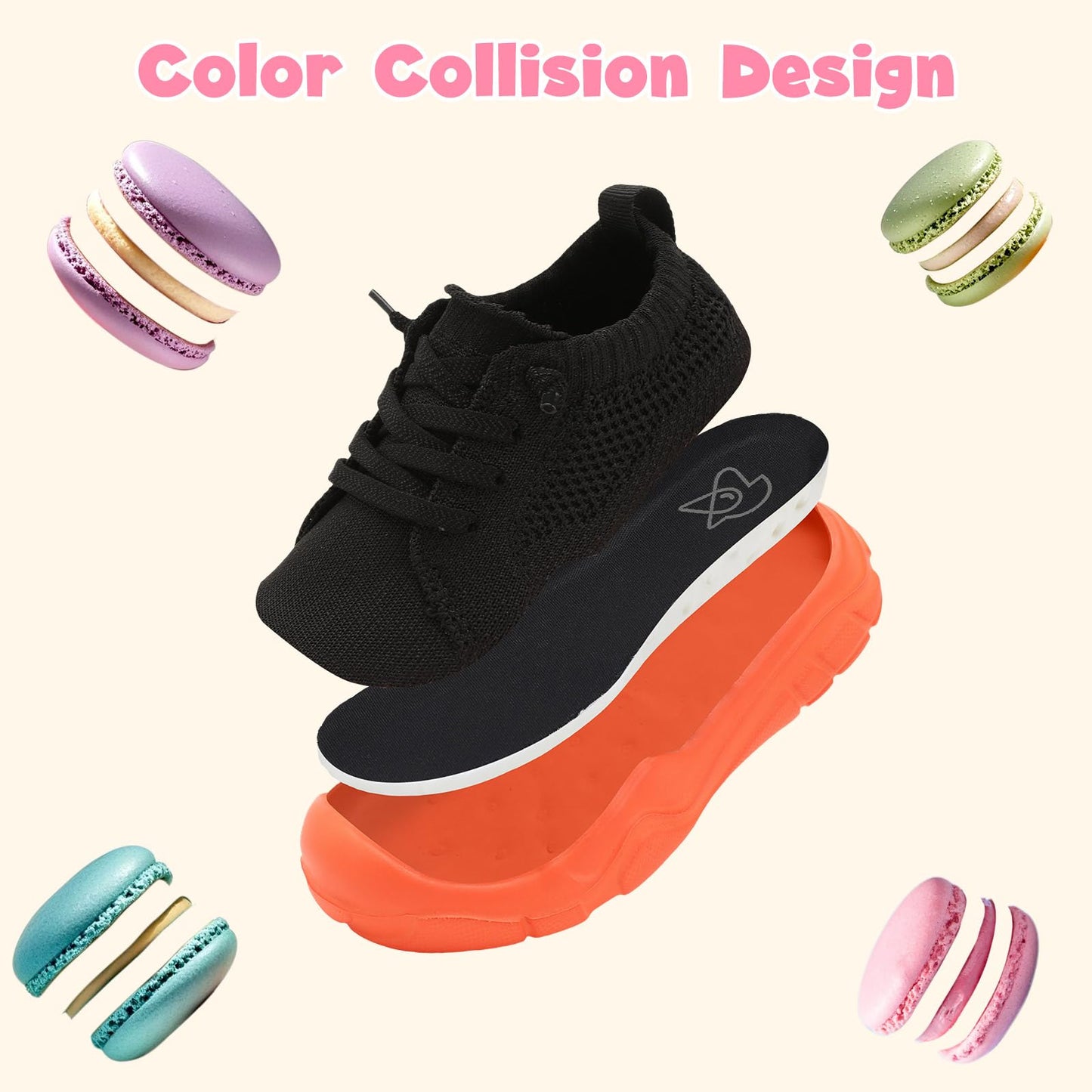 Toddler Shoes Girls Boys Wide Barefoot Shoes Kids Breathable Sneakers Slip on Tennis Shoe Lightweight Sneakers