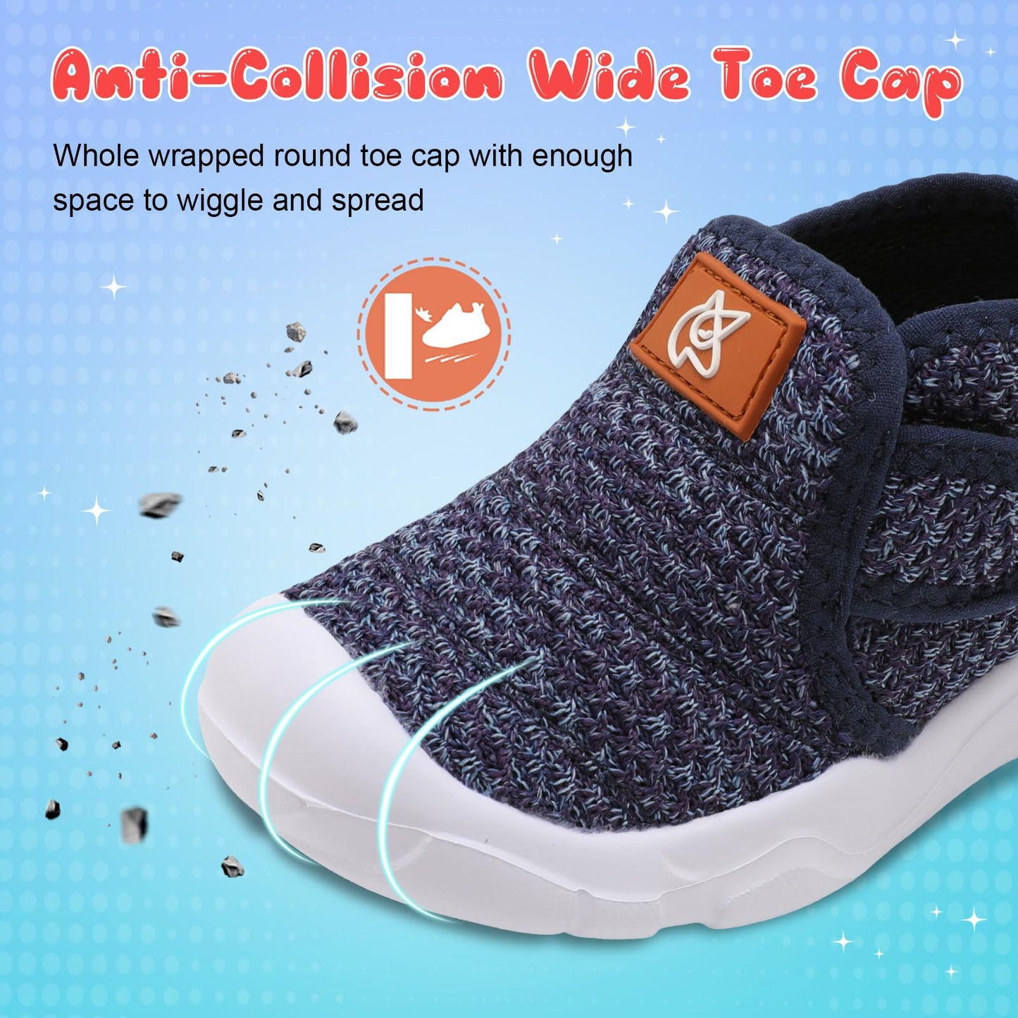 Toddler Shoes Boys Girls Sneakers Comfy Barefoot Shoes